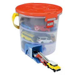 24時間限定値下げ　トミカ　ミニカーセット 駐車場　バケツ　まとめ売り 2025年最新】トミカ でるでるバケツの人気アイテム - メルカリ
