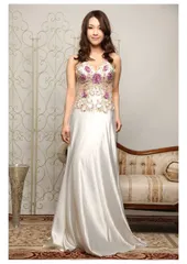 【リュクススタイル】ホワイト×ピンクＭサイズ・Ｌサイズ　ピンクＬサイズ　シャンパンＬサイズ　ホワイト×ブルーＬサイズ　コンテスト・発表会・パーティ・ナイトドレス【オーダーメイド対応可】