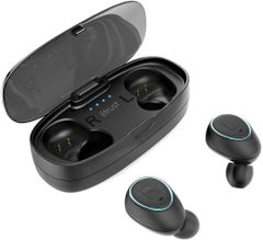 ★アウトレット★新品 ワイヤレス イヤホン Bluetooth マイク内蔵 充電収納箱 Bluetooth 4.1 ブラック ABS 軽量ミニ 人間工学