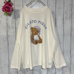【専用品】ジェラートピケ gelato pique 長袖 Tシャツ【F】白 プリント