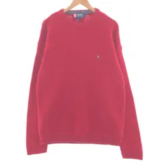 古着 90年代 ラルフローレン Ralph Lauren CHAPS チャップス ヘリンボーン コットンニットセーター メンズL ヴィンテージ/taa002304