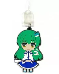 【中古】ストラップ(キャラクター) 東風谷早苗 「ねんどろいどぷらす トレーディングラバーストラップ 東方Project 第一章」