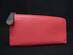 ■美品■ Paul Smith ポールスミス レザー L字ファスナー 長財布 ウォレット 札入れ 小銭入れ カード入れ レディース ピンク系 DE8467