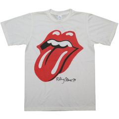 【土日も発送】Rolling Stones North American TOUR '89 ローリングストーンズ ロックTシャツ バンドTシャツ  メンズ レディース  ユニセックス bny ナチュラルホワイト RS-46WH