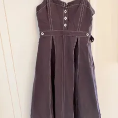 ⚫︎fifth フロントボタン　サロペットスカート レディース　グレー