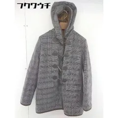 ■ J.PRESS ジェイ プレス グレンチェック 長袖 中綿 ダッフル コート サイズ9 ブラウン レディース  【中古】 【1110260000616】のサムネイル