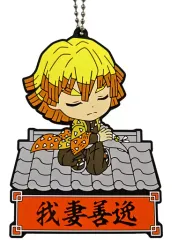 【中古】雑貨 我妻善逸 ラバーマスコット きゅんキャラいらすとれーしょんず 「一番くじ 鬼滅の刃 ～宇髄天元 見参!～」 J賞