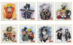 [중고] 종이 제품 총 8 종 세트 미니 색 종이 [이치 반 쿠지 NARUTO - 나루토 - 파도의 국편] H 상