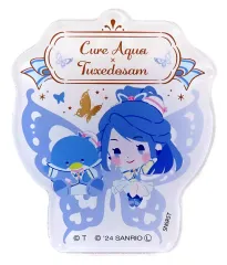 【中古】バッジ・ビンズ キュアアクア×タキシードサム(上部名前) 「アクリルクリップバッジコレクション Yes!プリキュア5GoGo!×サンリオキャラクターズ」