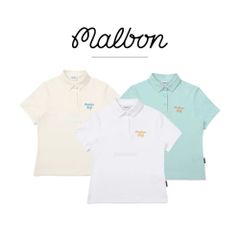 夏 韓国 MALBON ゴルフウェア レディース ポロシャツ スポーツ 速乾 軽量 半袖 ゴルフ レディースウェア