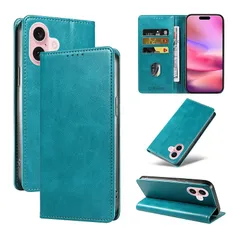 QUEASON【iPhone 16 用 ケース 手帳型】マグネット式 アイフォン16 用 ケース 手帳型 スタンド機能 アイホン16 用 ケース手帳型 カード収納 いphone16 用 ケース 手帳型 携帯カバー iphone16 用 ケース 耐衝撃 落下 1