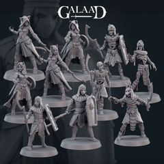 Galaad Miniatures | 2024年6月リリース10体セット 32mm | 3Dプリント ミニチュア TRPG　メルカリ限定商品