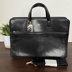 [人気美品]PORTER ポーター ブリーフケース クラーク CLERK ビジネスバッグ オールレザー ブラック メンズ 吉田カバン