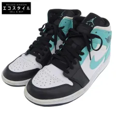 NIKE ナイキ NIKE ナイキ AIR JORDAN 1 MID TROPICAL TWIST スニーカー シューズ メンズ ミントグリーン×ブラック 28.0cm 554724-132 10(US)