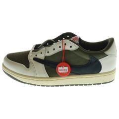 NIKE (ナイキ) ×TRAVIS SCOTT AIR JORDAN 1 LOW OG SP Reverse Olive DM7866-200 トラヴィススコット エアジョーダン1 リバースオリーブ ローカットスニーカー US7.5/25.5cmのサムネイル