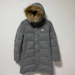 ダントン ビームス ファー付き ダウンコート グレー