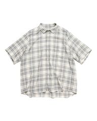 SOPHNET.SUMMER WOOL CHECK S/S SHIRT   半袖シャツ  SOPH-250020