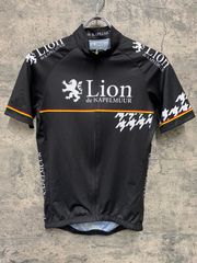 JD446 リオンドカペルミュール Lion de KAPELMUUR 半袖サイクルジャージ M 黒