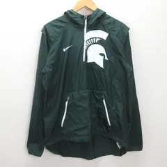 H■ナイキ/NIKE ウインドブレーカージャケット【M】緑/MENS■114【中古】