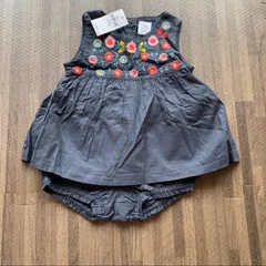 新品　タグ付き　刺繍　セパレート　2点セット