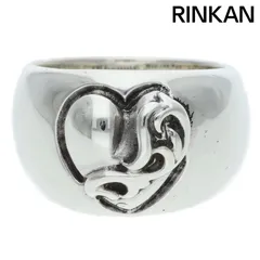 国内正規店購入　クロムハーツ ハートインバンド　ハートのシルバーリングです CHROME HEARTS クロムハーツ HEART IN BAND ハートインバンド