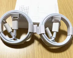 iPhone充電器 ライトニングケーブル タイプC 1m2本 純正同等