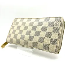 【 良品 】LOUIS VUITTON　ルイヴィトン　ダミエアズール　ジッピーウォレット　ラウンドファスナー　長財布　ホワイト