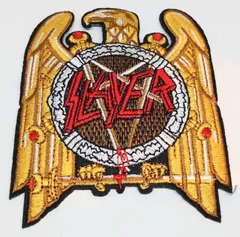 スレイヤー　鳥　ロックバンド　パッチ　アイロン　のりつき　刺繍　ワッペン　アップリケ　アメリカン雑貨