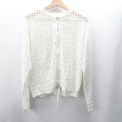 ◇ ⊂ Shelly island シェリーアイランド メッシュ 長袖 ブルゾン サイズF オフホワイト系 レディース E  【1503050009836】