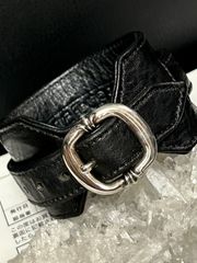 【人気/関税/送料込み】 Chrome Hearts Cery Cross Leather Chrome Hearts Black Leather Cross Patch Silver Scroll Wallet