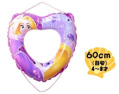 154807-25-002 キャラクター 浮き輪  ディズニー プリンセス （ ラプンツェル パープル系 ハート型 ) （ サイズ 60ｃｍ 対象年齢 3才以上 )  （ ディズニー 子供 こども 浮輪 うきわ 浮き袋 ウキワ )