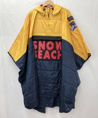 POLO RALPH LAUREN ポロ ラルフローレン THE SNOW BEACH PONCHO ザ スノービーチ ポンチョ フリーサイズ メンズ ネイビー×イエロー系