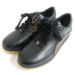 未使用品□2017年製 LOUIS VUITTON×Supreme/ルイヴィトン シュプリーム モノグラム レザー ローカットスニーカー ブラック 6 イタリア製のサムネイル