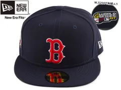 NEWERA【ニューエラ】MLB 59FIFTY PATCH UP WORLD SERIES 2007 BOSTON REDSOX CAP NAVY ボストン レッドソックス ネイビー