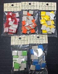 15mm角のモザイクタイル　Ｔ・コレット　25個　【T-C-15K2】