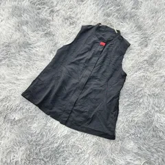 【良品】全日本婦人子供服工業組合連合会  ジャンパーベスト  薄手  (L)  カジュアル  ストリート  レディース  黒系  ブラック【送料無料】