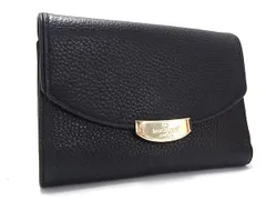 ■美品■ kate spade ケイトスペード WLRU2605 レザー 三つ折り 財布 ウォレット 札入れ 小銭入れ レディース ブラック系 DJ0192