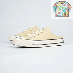 【今日特価】Converse Chuck 1970s スリップオン ハーフシューズ（2023 年ニューカラー：ミルクイエロー）！送料無料！在庫限定のお得な価格です！-WTO輸入2