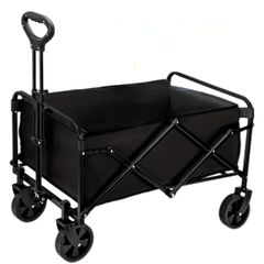 BBQ 自立式収納 釣り 耐荷重100kg 大容量64L ワイドタイヤ搭載 キャンプ アウトドアキャンプカート 折りたたみ式キャリーカート キャリーワゴン 運動会用 LENCE MOON
