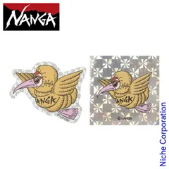 【新品】 ナンガ  ホログラフィック ガーシー ステッカー& スクエアステッカー セット TSURU  アウトドア シール NANGA キャンプ ステッカー GAAACY
