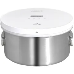 『年末赤字覚悟』every U. TAMOKAN『真空保存容器 専用ガラス蓋付きホワイト 5L』 長期保存約4倍長持ち 買い置き 鮮度 米 穀物 パン 食品 野菜 お菓子 コーヒー豆 茶葉 ナッツ 乾麺 調味料 ドックフード キャットフード 出張 旅行