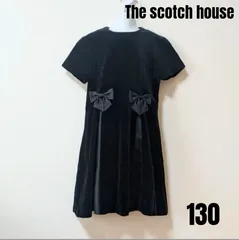 THE scotch house ザ スコッチハウス ワンピース ベロア調　フォーマル　130
