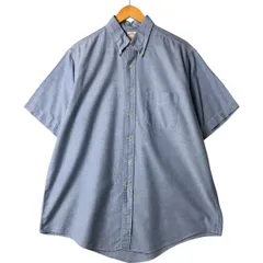 古着 80~90年代 ブルックスブラザーズ Brooks Brothers MAKERS 半袖 ボタンダウンシャツ USA製 メンズXL相当 ヴィンテージ/eaa566137