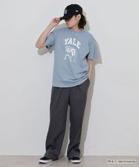 YALE イェール 半袖 College T-Shirt カレッジ Tシャツ 5.6oz ダブルステッチ メンズ レディース ロゴ アメカジ スポーツ ブルドック ブランド