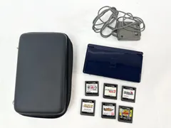 SA3【中古品】Nintendo ニンテンドー DS Lite ネイビー ソフト6本セット