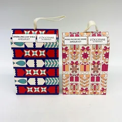 新品未開封 ロクシタン ローズヴァインピーチアムール / スパークリングリーフ シア アムールキット セット CR7-03-27-02