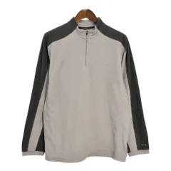 THE NORTH FACE ノースフェイス ハーフジップ フリースジャケット アウトドア ライトグレー (メンズ L) 中古 古着 T1371