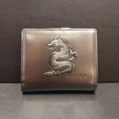 【新品・未使用】【正規取扱い】artherapie(アルセラピィ)　ネオドラゴン2つ折りがま口財布(SILVER)