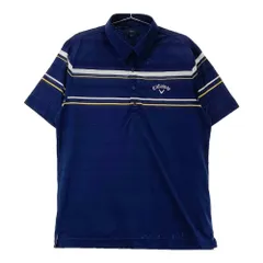 サイズ：3L CALLAWAY キャロウェイ  半袖ポロシャツ  ネイビー系 [240101295398]# ゴルフウェア メンズ ストスト