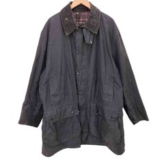 バブアー Barbour 90S 英国製 3ワラント BORDER JACKET ボーダー オイルドジャケット  93年製 メンズ  C44/112cm